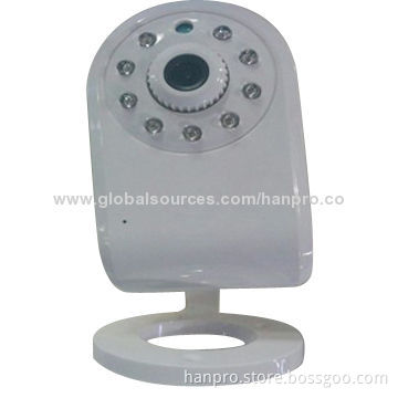 Wi-Fi IP Camera with H.264 and MJPEG Codec, 120° Lens